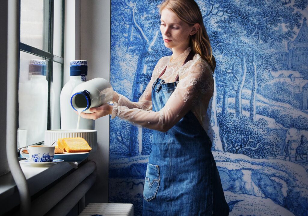 Het Melkmeisje - Vermeer -Royal Delft Museum